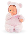 Bábika medvedík Babibear Plush Starry Dreams Mon Doudou Corolle s ušatou čiapočkou s modrými očami a špúliace ústočká 28 cm od 0 mes