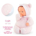 Bábika medvedík Babibear Plush Starry Dreams Mon Doudou Corolle s ušatou čiapočkou s modrými očami a špúliace ústočká 28 cm od 0 mes