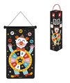 Magnetický terč Cirkus Circus Magnetic Dart Game Janod obojstranný so 6 magnetickými šípkami od 4 rokov
