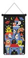 Magnetický terč Príšerky Monsters Magnetic Dart Game Janod obojstranný so 6 magnetickými šípkami od 4 rokov