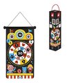 Magnetický terč Zábavný park Fun Fair Magnetic Dart Game Janod obojstranný so 6 magnetickými šípkami od 4 rokov