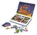 Magnetická kniha Draky Dragons Magnetibook Janod 53 magnetiek a 10 šablón