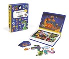 Magnetická kniha Draky Dragons Magnetibook Janod 53 magnetiek a 10 šablón