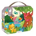 Puzzle v kufríku Džungľa Wild Animals Janod panoramatické 36 dielov od 4 rokov