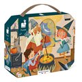 Puzzle v kufríku Čarodejnícka škola Magic Janod 200 dielov od 7 rokov