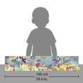 Puzzle v kufríku Morský svet Sea Animals Frieze Janod panoramatické 36 dielov od 4 rokov