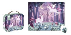 Puzzle v kufríku Jednorožce Unicorn Janod 54 dielov od 5 rokov