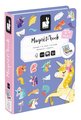 Magnetická kniha Jednorožec Unicorn Magnetibook Janod 44 magnetiek a 10 šablón
