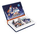 Magnetická kniha Vesmír Cosmos Magnetibook Janod 52 magnetiek a 18 šablón