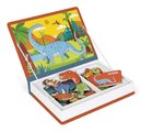 Magnetická kniha Dinosaury Dinosaurs Magnetibook Janod 40 magnetiek a 10 šablón