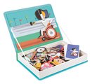 Magnetická kniha Športy Sports Magnetibook Janod 48 magnetiek a 16 šablón