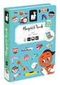 Magnetická kniha Športy Sports Magnetibook Janod 48 magnetiek a 16 šablón