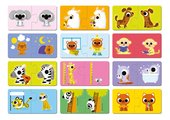 Spoločenská hra pre deti Duonimo Nájdi protiklady Opposites Puzzles Janod 24 dielov od 24 mes