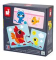 Spoločenská hra pre deti Duonimo Nájdi mláďatká zvieratká Parents and Baby Animals Puzzles Janod 24 dielov od 24 mes