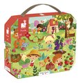 Puzzle v kufríku Záhrada Garden Janod 36 dielov od 4 rokov