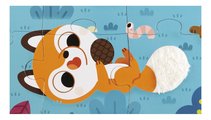 Senzorické puzzle Lesné zvieratká Tactile Puzzle Forest Animals Janod na rozvoj hmatu 20 dielov od 24 mes