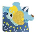 Senzorické puzzle Lesné zvieratká Tactile Puzzle Forest Animals Janod na rozvoj hmatu 20 dielov od 24 mes