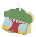 Senzorické karty Zvieratká v savane Savannah Tacticle Cards Set Janod na rozvoj hmatu 6 kariet od 12 mes