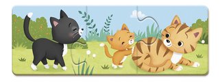 Spoločenská hra pre deti Trionimo Nájdi zvieratká Puzzle Matching Game Janod 30 dielov