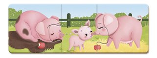 Spoločenská hra pre deti Trionimo Nájdi zvieratká Puzzle Matching Game Janod 30 dielov