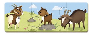 Spoločenská hra pre deti Trionimo Nájdi zvieratká Puzzle Matching Game Janod 30 dielov