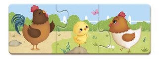 Spoločenská hra pre deti Trionimo Nájdi zvieratká Puzzle Matching Game Janod 30 dielov