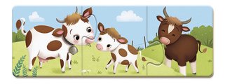 Spoločenská hra pre deti Trionimo Nájdi zvieratká Puzzle Matching Game Janod 30 dielov