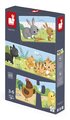 Spoločenská hra pre deti Trionimo Nájdi zvieratká Puzzle Matching Game Janod 30 dielov
