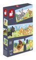 Spoločenská hra pre deti Trionimo Nájdi zvieratká Puzzle Matching Game Janod 30 dielov