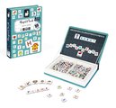 Magnetická kniha Anglická abeceda English Alphabet Magnetibook Janod 26 ilustrovaných magnetiek a 116 písmen