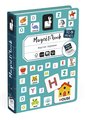 Magnetická kniha Anglická abeceda English Alphabet Magnetibook Janod 26 ilustrovaných magnetiek a 116 písmen