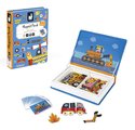 Magnetická kniha Dopravné prostriedky Racers Magnetibook Janod 50 magnetiek a 18 šablón