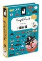 Magnetická kniha Zábavné tváre chlapci Boy's Crazy Faces Magnetibook Janod 70 magnetiek a 12 šablón