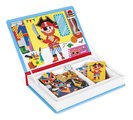 Magnetická kniha Chlapčenské oblečenie Boy's Costumes Magnetibook Janod 36 magnetiek a 8 šablón