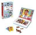 Magnetická kniha Chlapčenské oblečenie Boy's Costumes Magnetibook Janod 36 magnetiek a 8 šablón