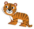 Magnetická kniha Zvieratká Animals Magnetibook Janod 30 magnetiek a 10 šablón