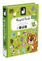 Magnetická kniha Zvieratká Animals Magnetibook Janod 30 magnetiek a 10 šablón