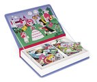 Magnetická kniha Princezné Princesses Magnetibook Janod 55 magnetiek a 7 šablón