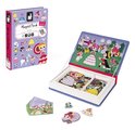 Magnetická kniha Princezné Princesses Magnetibook Janod 55 magnetiek a 7 šablón