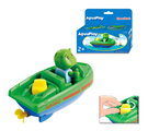 Športová loďka naťahovacia Sportboat AquaPlay dĺžka 14 cm s figúrkou žabiaka Nilsa od 24 mes