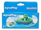 Športová loďka naťahovacia Sportboat AquaPlay dĺžka 14 cm s figúrkou žabiaka Nilsa od 24 mes
