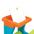 Školská lavica Smoby s úložným priestorom a 8 doplnkami modro-oranžová