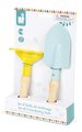 Sada záhradného náradia Gardening Tools Set Happy Garden Janod hrabličky a rýľ