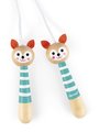 Švihadlo Líška Fox Skipping Rope Janod s drevenými rúčkami a nastaviteľnou dĺžkou