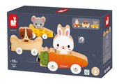 Drevený magnetický vláčik Domáci miláčikovia Magnetic Pets Janod od 18 mes