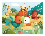 Puzzle v kufríku Farma Welcome to the Farmyard Janod 20 dielov od 24 mes