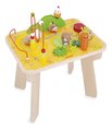 Drevený didaktický stolík s aktivitami Farma Wooden Farm Activity Table Janod 7 aktivít od 12 mes