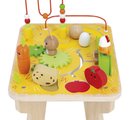 Drevený didaktický stolík s aktivitami Farma Wooden Farm Activity Table Janod 7 aktivít od 12 mes
