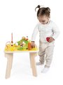 Drevený didaktický stolík s aktivitami Farma Wooden Farm Activity Table Janod 7 aktivít od 12 mes