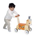 Drevené odrážadlo Somárik Wooden Donkey Carrier Janod s vkladačkou od 12 mes